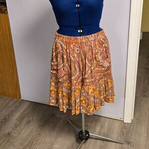 Spell & The Gypsy Collective OOAK City Lights Mini Skirt, M, EUC